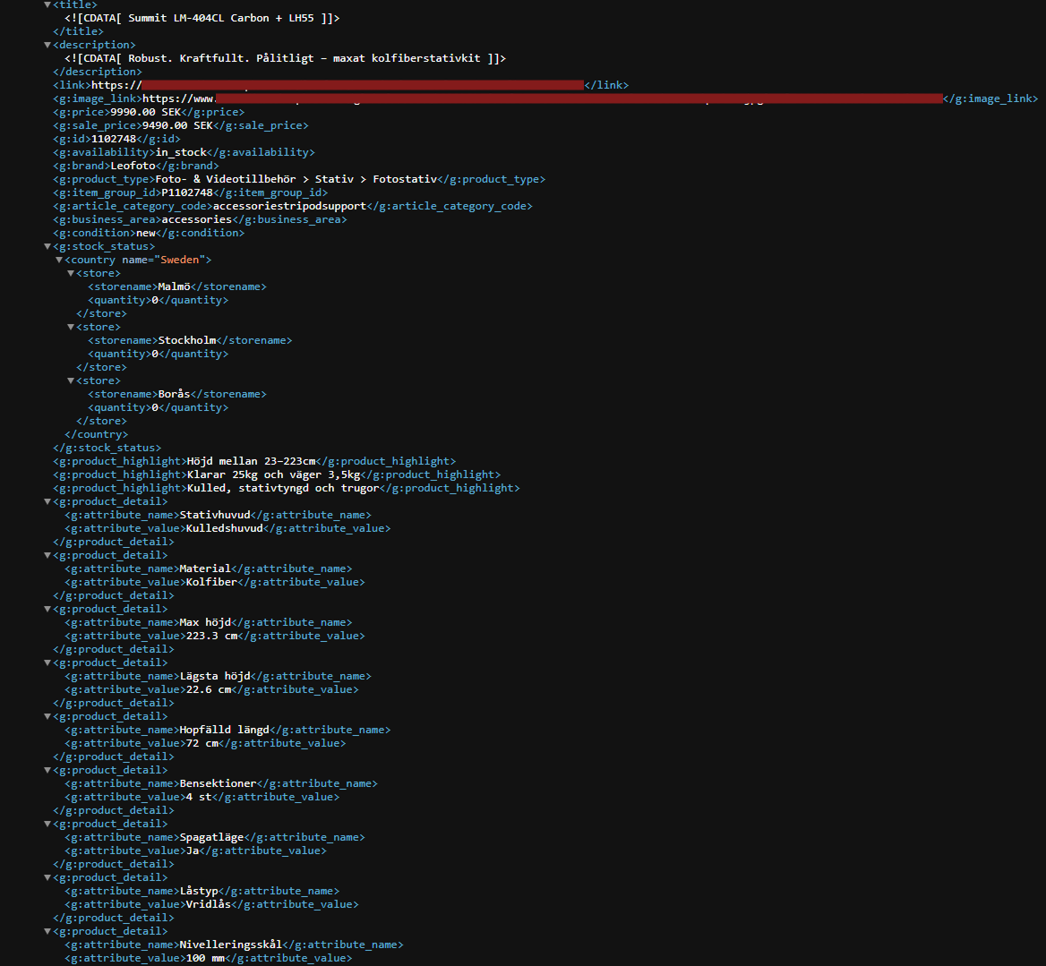 XML Struktur Exempel